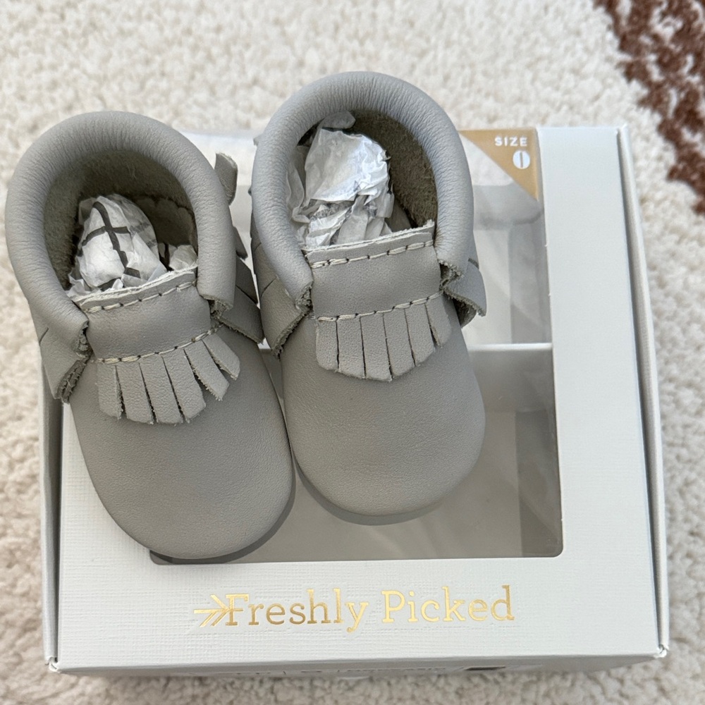 Freshly Picked Light Gray Moccasins